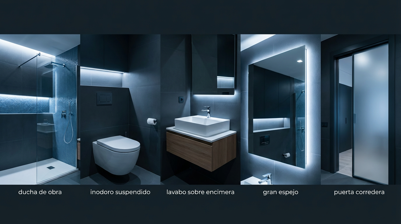 Reformas de baños pequeños en Madrid: optimiza espacio