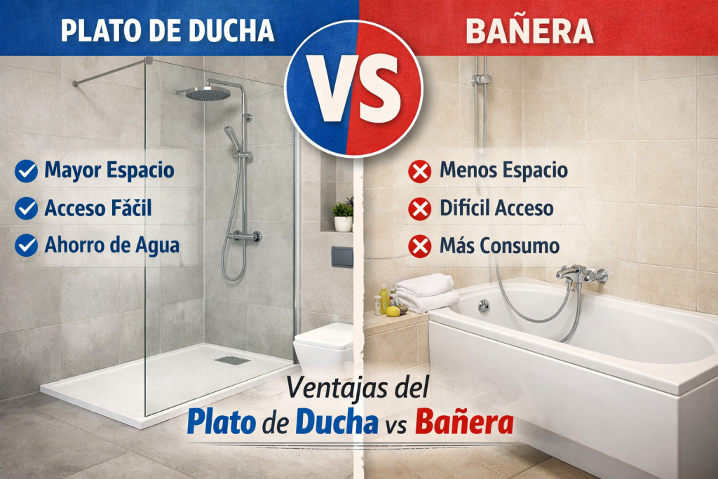 Ventajas del plato de ducha vs bañera: guía práctica y clara